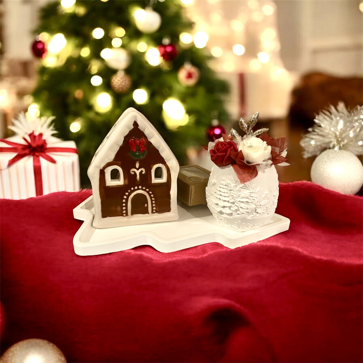 Χριστουγεννιάτικο σετ δώρου Winter’s Secret Home με καυστήρα, wax melt και αρωματική σύνθεση – eynoias.gr